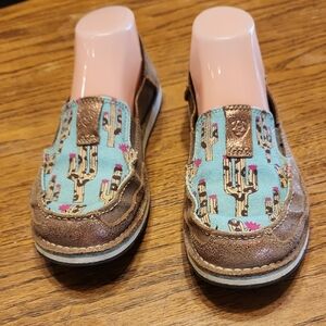 Ariat Western Cactus Cruiser Slip On Loafers Size 8.5
